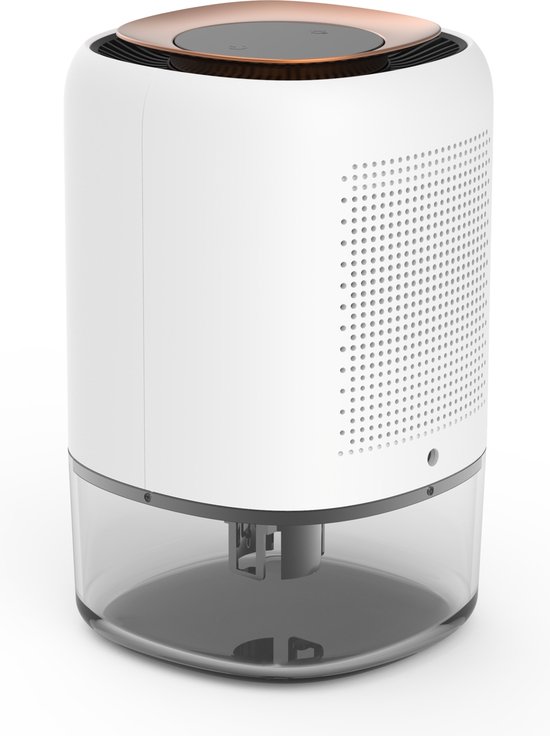 Rostem X5 - Stille Luchtontvochtiger - Dehumidifier - 300 ML per dag - 1100 ml reservoir - slaapkamer / badkamer/ huis - LED Verlichting