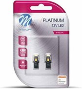 M-Tech LED W5W 12V - Platinum - 6x Led diode - Wit - Set