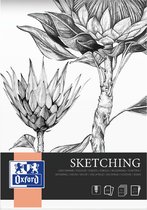 Oxford schetsblok A4 - schetsen met potloden - 50 vel - 120g