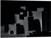 Acrylglas - Opgestapelde Balken en Blokken in Donkere Omgeving - 80x60 cm Foto op Acrylglas (Met Ophangsysteem)
