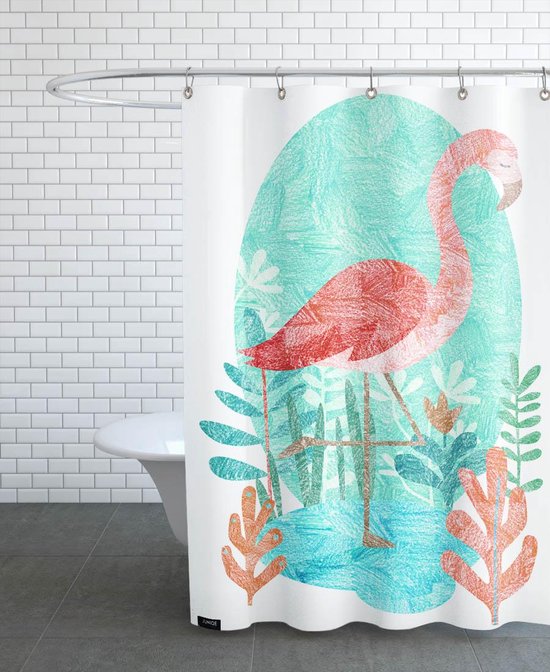 Flamingo Douchegordijn bol