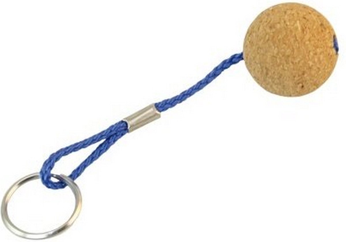 Drijvende kurk sleutelhanger met ronde bal 35mm