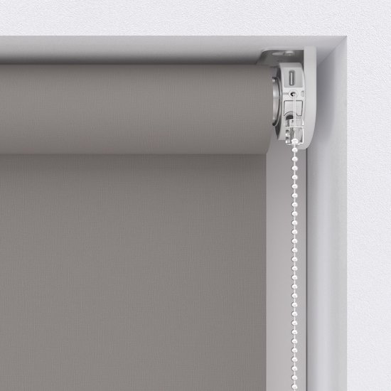 Store enrouleur électrique Easy Texture - Occultant - Gris Clair - 180 x 190 cm - CMD-02-P