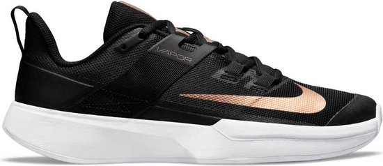 NIKE Court Vapor Lite Gravel Schoenen - Black / Metalic Red Bronze / White - Kinderen - EU 44.5