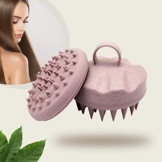 Masseur cuir chevelu Envigante | Masseur de cuir chevelu avec deux brosses | Brosse à cheveux en silicone | Brosses de massage du cuir chevelu | Brosse de massage du cuir chevelu | Brosse à Shampooing | Brosse à cuir chevelu
