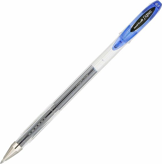 Liquid ink ballpoint pen Uni-Ball Rollerball Signo Basicos UM-120 Blauw 12 Stuks