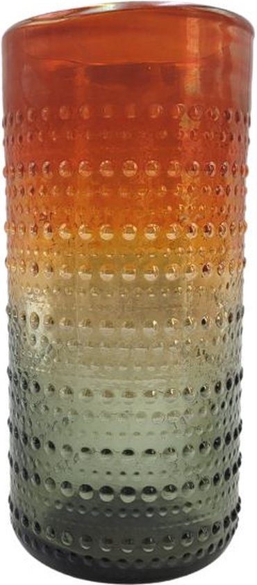 Rasteli Vaas-Siervaas Glas Gemêleerd D 13,3 cm H 28 cm