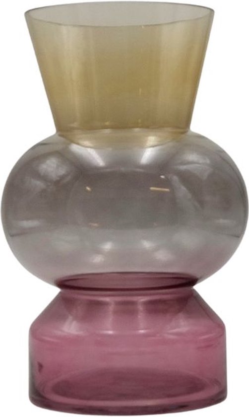 Rasteli Vase Trioble Glas 3 couleurs D 20 cm H 31,5 cm