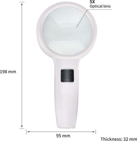Lees Vergrootglas met LED-Verlichting