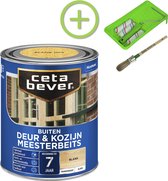 CetaBever Buiten Deur & Kozijn Meester Beits - Glans - Blank - 750 ml Inclusief 6 delige beitsset