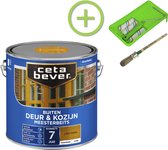 CetaBever Buiten Deur & Kozijn Meester Beits - Glans - Licht Eiken - 2,5 liter Inclusief 6 delige beitsset