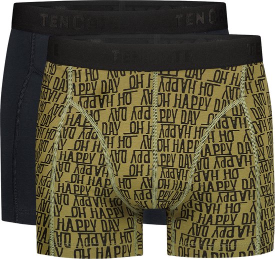 Basics shorts happy day green 2 pack voor Heren | Maat S