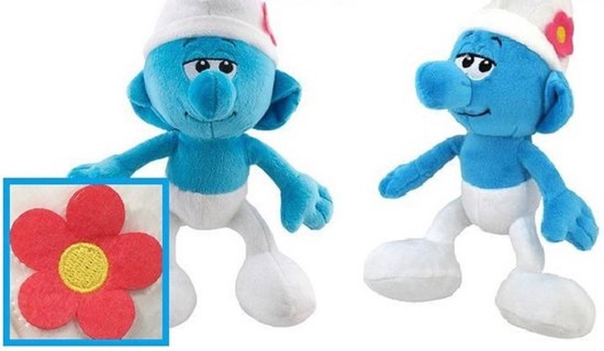 Hippe Smurf - Smurfen knuffeltje - 15 cm - De Smurfen