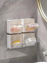 Mini Huishoudelijke Wandmontage Opbergdoos Ponsvrije Flip - Opbergdoos Cosmetische Opbergdoos Voor- Gemakkelijke Toegang