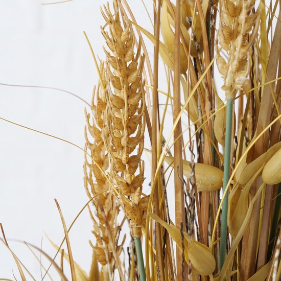 Boltze - Décoration branches - Avoine - Blé - 74cm - Ø8cm - Or - Plastique