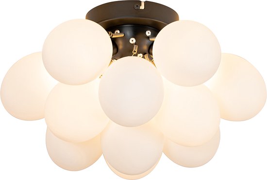 QAZQA uvas - Design Plafondlamp - 3 lichts - Ø 30 cm - Wit - Woonkamer | Slaapkamer | Keuken