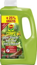 COMPO Super Slugran - gekorrelde slakkenbestrijder - toepassing in moestuin en siertuin - regen- en schimmelbestendig - strooidoos 400g + 25%