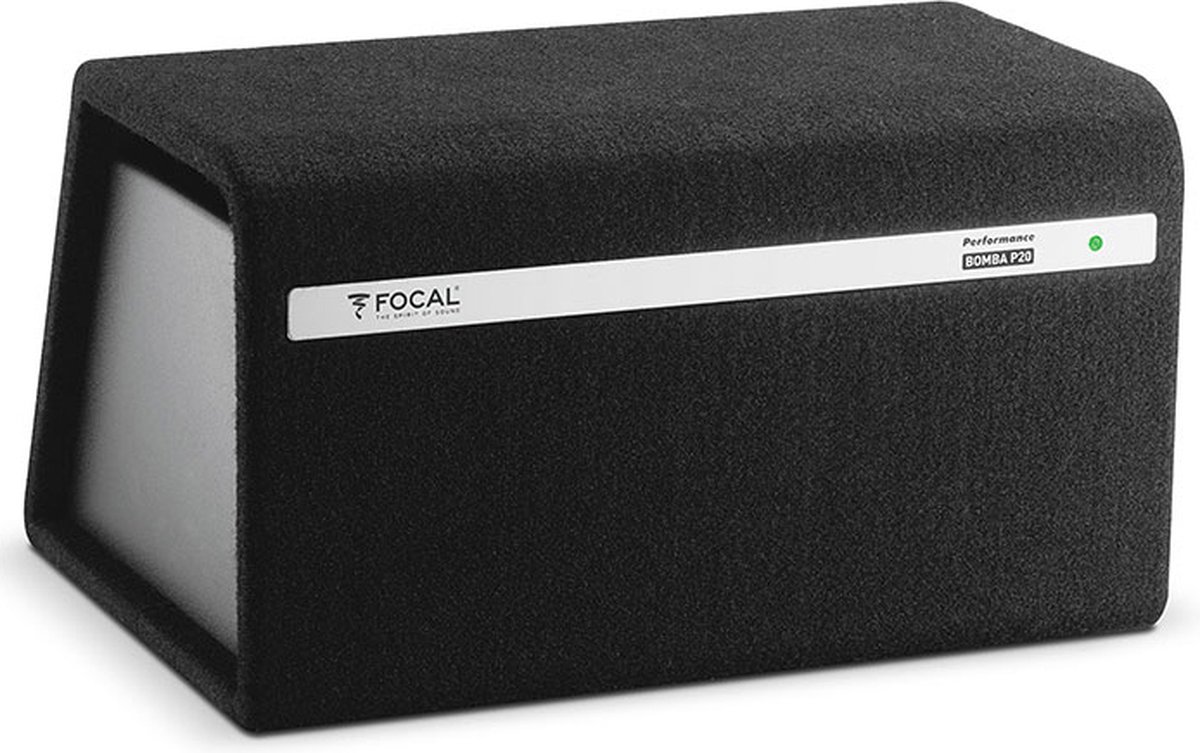 Focal BombA BP20 - Autosubwoofer - actieve subwoofer in kist - 300 Watt - 8 inch - 20cm sub met ingebouwde versterker