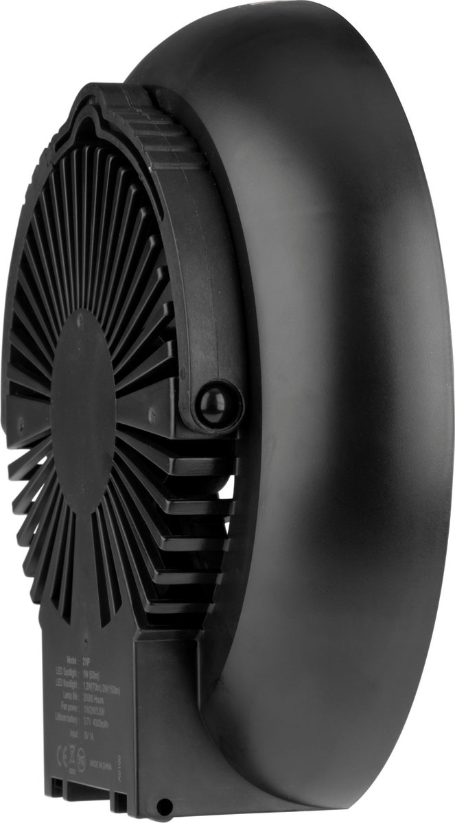 Abbey Camp 3-in-1 LED Lamp met ventilator - MONSERRAT-020 - Zwart van Abbey Camp — afbeelding 3