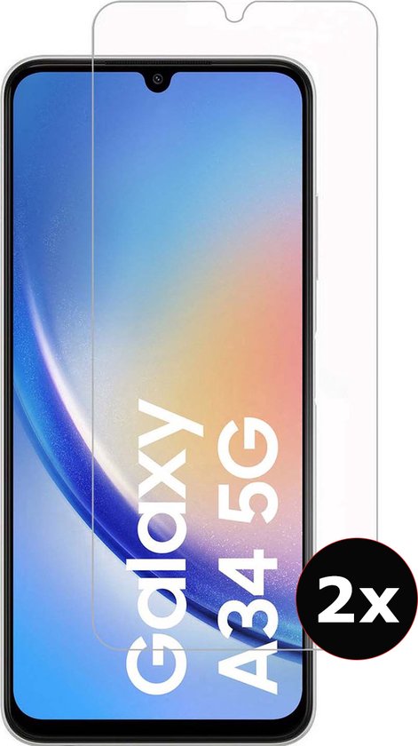 Samsung Galaxy A34 protection d'écran en verre trempé verre trempé - 2 PIÈCES