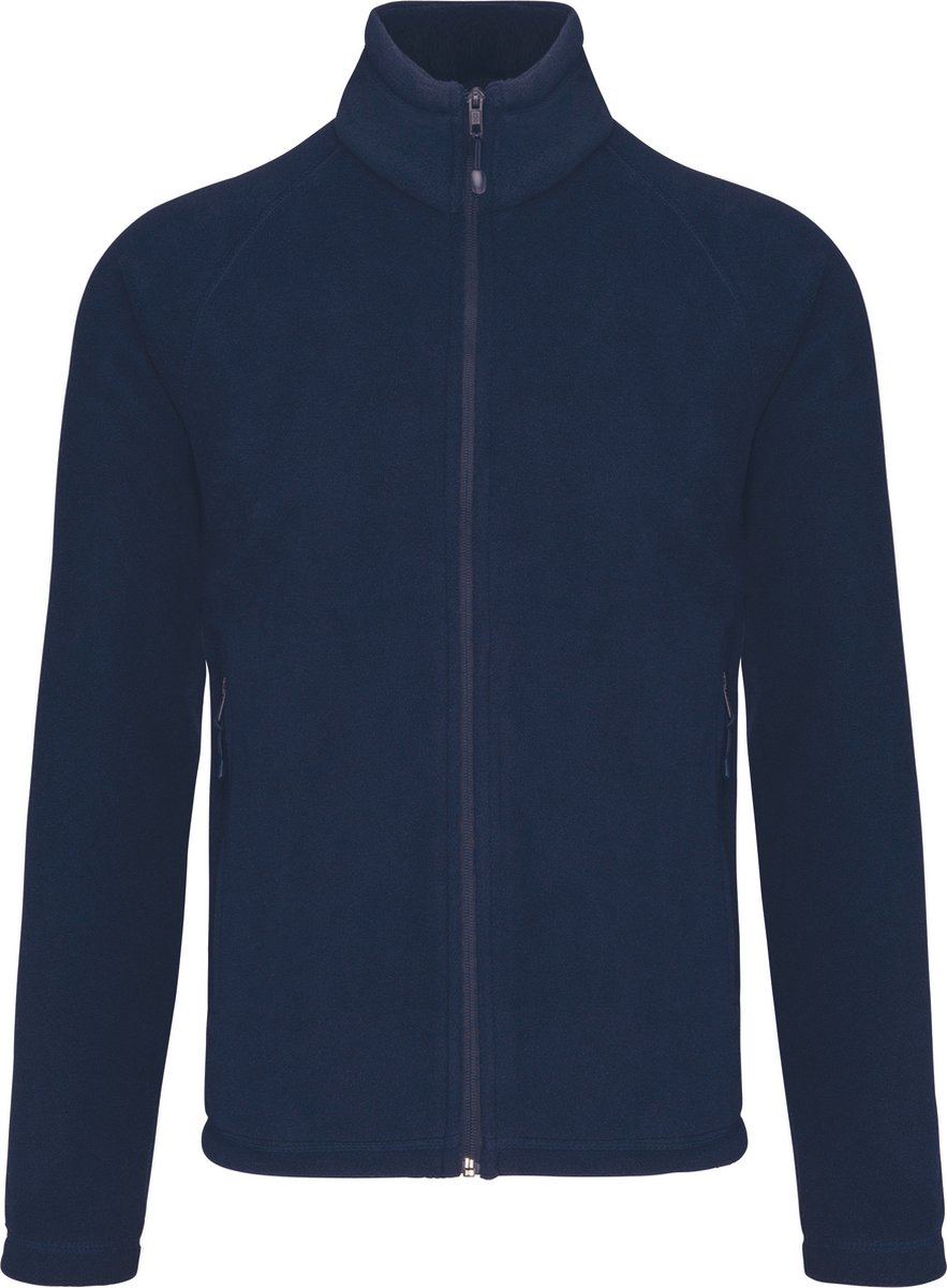 Kariban Microfleece met rits en raglanmouwen heren K917 Blauw