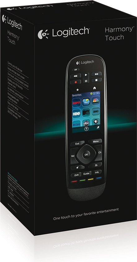 Logitech Harmony Touch - Universele 15-in-1 afstandsbediening met  touchscreen | bol.com