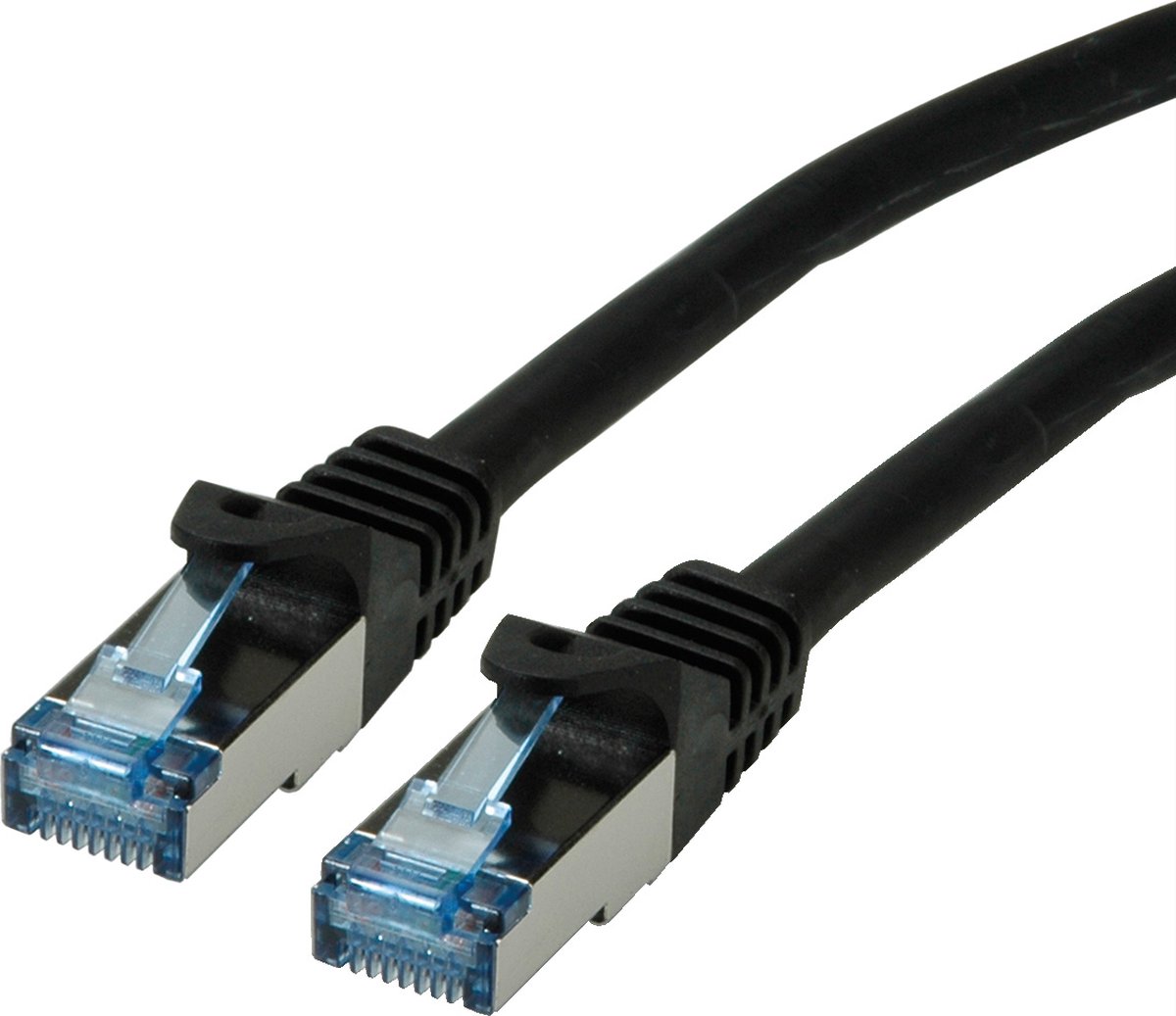 ROLINE Patchkabel Cat.6A S/FTP (PiMF), Component Level, LSOH, zwart, 2 m
