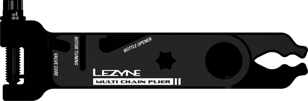 Lezyne Multi Chain Pliers - Multitool voor fietskettingen - Geanodiseerde afwerking en een ketting-pen van gehard staal - 120 x 38 x 10 mm - Zwart