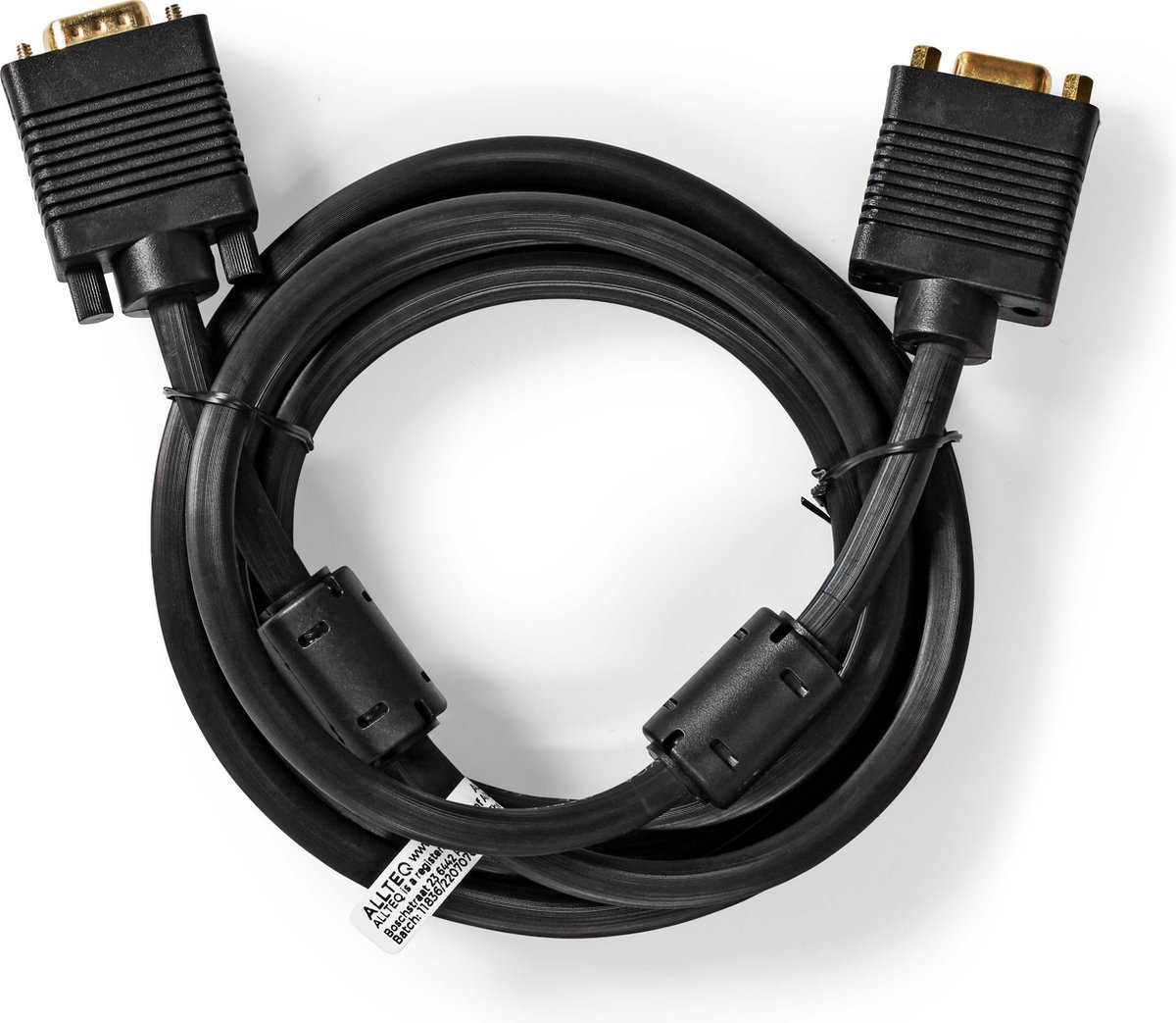 LogiLink VGA Verlengkabel – HD15 M/M, Geschikt Voor Monitors, Beamers & Oudere PC's | Met Kartelschroeven Voor Stevige Verbinding