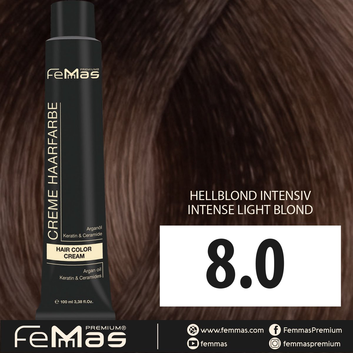 Femmas (8.0) - Haarverf - Lichtblond Intens - 100ml