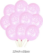 Ballon - roze - babyshower - gender reveal - meisje - baby