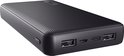 Trust Primo Powerbank - 20.000 mAh – Snellader – Batterij Indicatie - USB A, USB C – Universele Powerbank – voor Samsung, Apple – 15 Watt – ECO - Zwart
