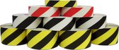 DuraStripe Hazard Striping vloermarkeringstape breedte 10 cm Groen, wit 120 meter