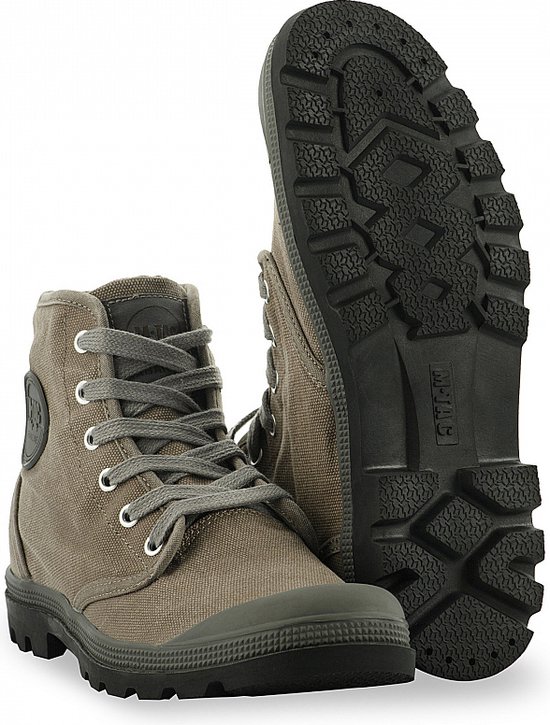 RAMBUX M Tac Sneakers Grijs Bruin Schoenen Hoog Model