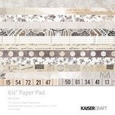 Kaisercraft Pakket - Pen & Ink + 1 stickervel + 1 16,5 x 16,5 cm paper pad (10st)