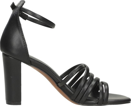 Hak sandalen zwart best sale