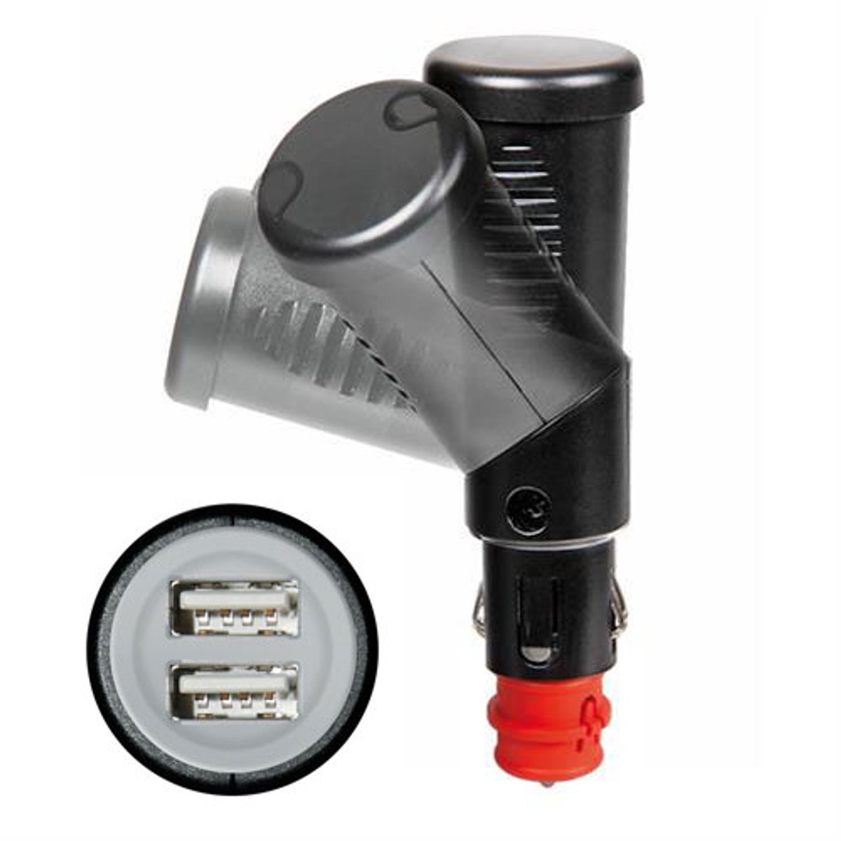 Universele aanstekerplug 2x USB