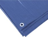 2x Blauwe afdekzeilen / dekzeilen - 5 x 8 meter - Polypropyleen grondzeil / dekkleed