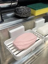 Plastic Reinigingsspons Houder, Minimalistisch Wit Punch-free Keuken Opbergrek Voor Keuken