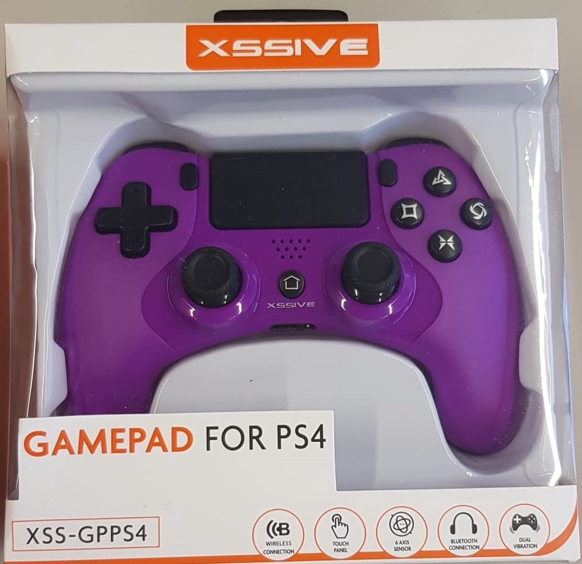 Xssive Game Pad for PS4 Pars (Purple) Colour XSS-GPPS4 Play Station Light Pars