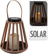 Home & Styling Solar lantaarn warmwit LED Hoogte 23 cm