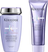 Kérastase Blond Absolu Bain Ultra - Violet 250ml & Cicaflash 250ml – Voordeelverpakking