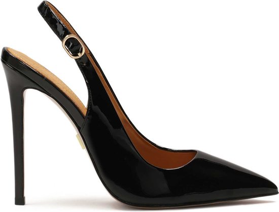 Black patent leather pumps bol