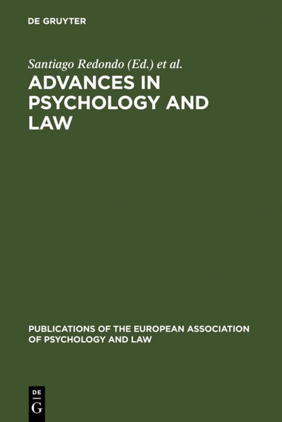 Advances in Psychology and Law - cover