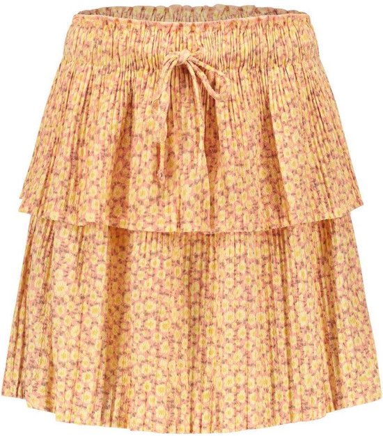 Like FLO Fancy Flower Crepe Skirt Meisjes - Korte rok - Oranje - Maat 104