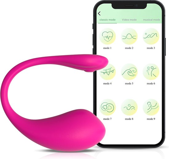 Vibrerend Tril Ei met App - Vibrators voor vrouwen - 18+ - Sex toys en Vibrators voor Koppels en Vrouwen – Unisex - Vibrator met app control - Dildo - Waterdicht – USB-oplaadbaar- Vibrator voor koppels – Clitoris stimulator