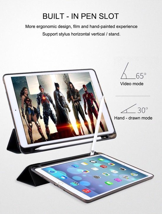 Étui à trois volets pour iPad Air 2019 / iPad Pro 10.5 (2017) Zwart