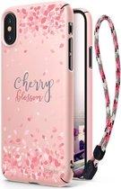 Ringke Design Slim Apple iPhone X Cherry Blossom Peach Pink