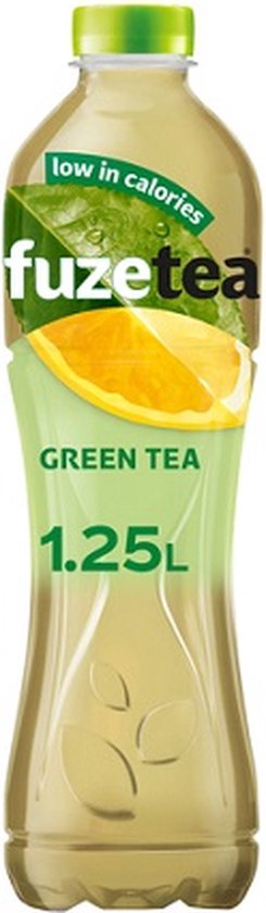 Fuze Tea Green tea 1,25 ltr per petfles, krimp 6 flessen