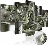 Afbeelding op acrylglas - Boeddha van Smaragd, Groen,   5luik